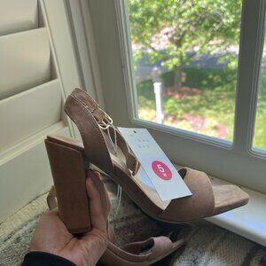 A New Day suede heels